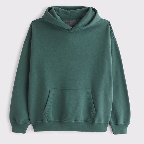 Abercrombie & Fitch Tops - Abercrombie & Fitch Soft A&F Essentials Oversized Hoodie Teal Green Size Small